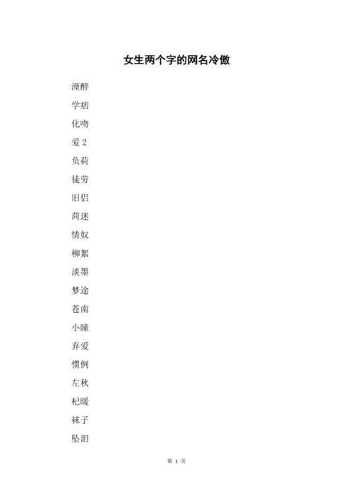 霸气高冷女神昵称_霸气高冷女神昵称二字