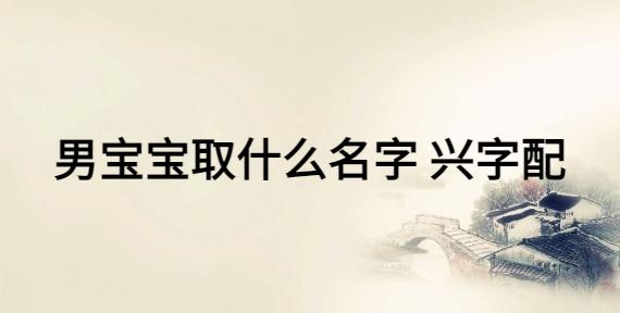 男宝宝取名兴什么意思是什么_男孩名字兴什么好听