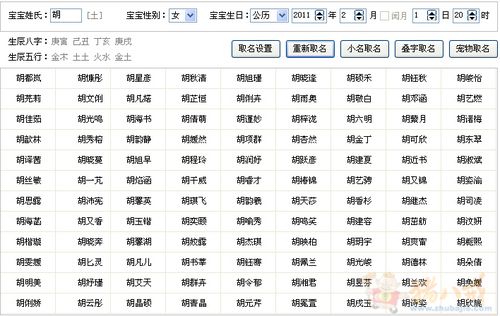 胡姓猪女宝宝取名_胡姓猪女宝宝取名大全