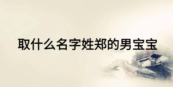 宝宝取名为郑_宝宝取名郑字