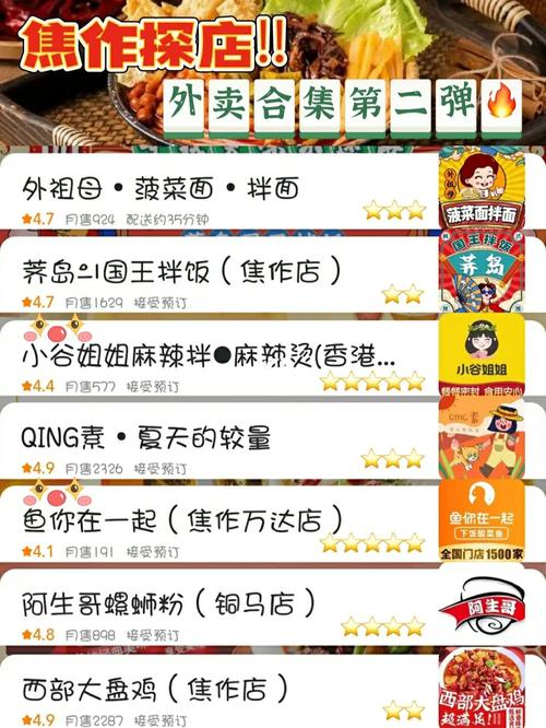 好听一点的外卖店名称_