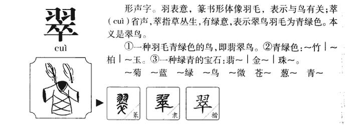 翠_翠的拼音