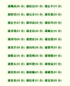 19年3月31日11时谢姓女宝宝取名_19年3月31日11时谢姓女宝宝取名字