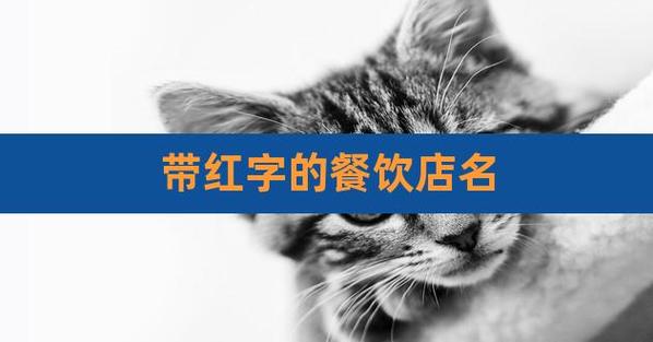 带红字的店名有哪些_带红字的店名有哪些名字