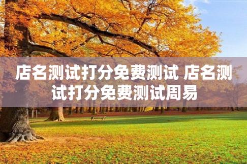 免费店名测试打分_免费店名测试打分最准确