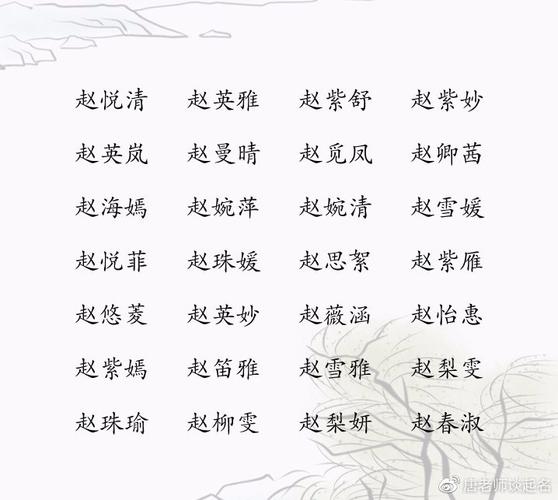 2019赵女宝宝取名大全_赵女宝宝起名大全
