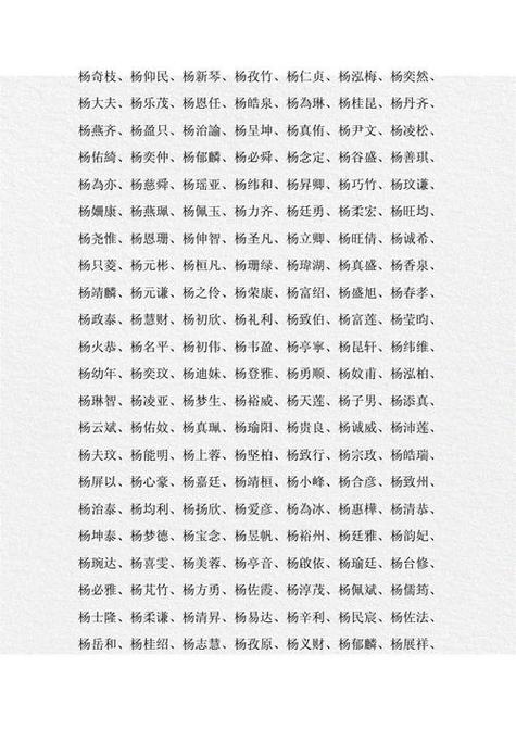 姓杨后面带雯字的男宝宝取名大全_姓杨后面带雯字的男宝宝取名大全集