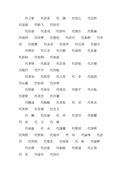 代姓女宝宝取名_代姓女宝宝取名大全