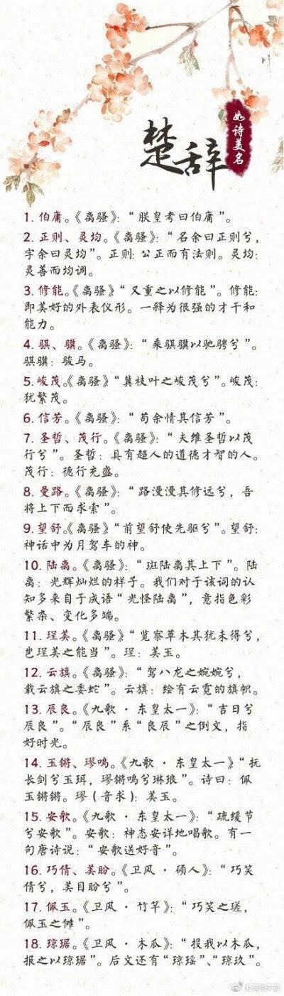 男女宝宝起名字璟楚辞（男女宝宝起名字璟楚辞可以吗）