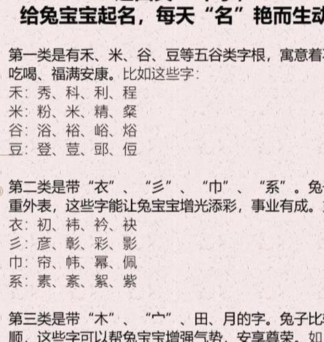 兔年起名字大全男孩名字（兔年男孩取名）