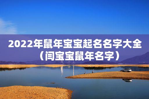 起名字大全鼠年（起名字大全鼠年男孩）
