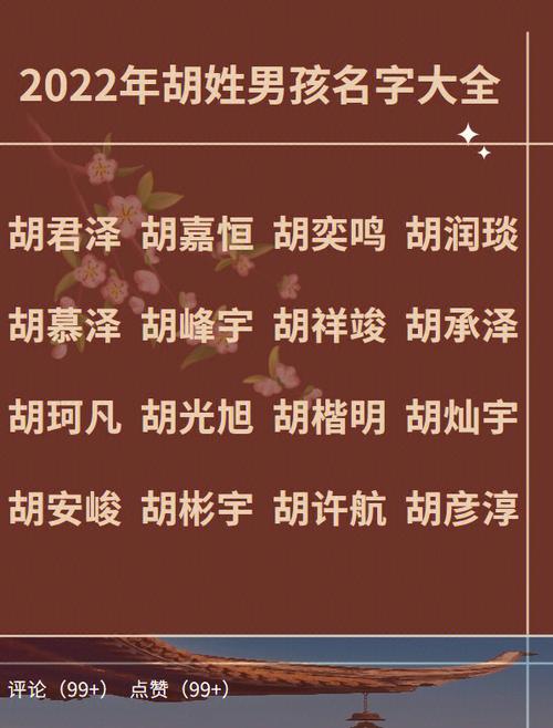 宝宝起名字胡业（小孩取名胡姓）