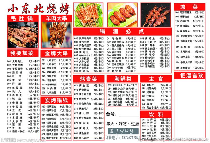 烧烤菜品名称大全（烧烤菜品有哪些图片和名称）