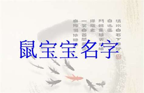 鼠年男宝宝起名字软件（鼠年男宝宝取名字大全生辰八字免费）