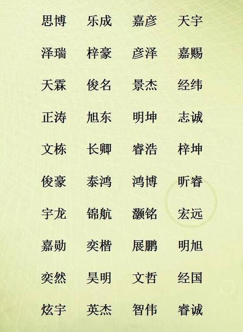 给宝宝起名字推荐男（给宝宝起个好名字男）