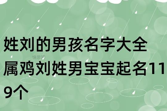 起名姓刘佳男孩名字大全（起名姓刘佳男孩名字大全两个字）