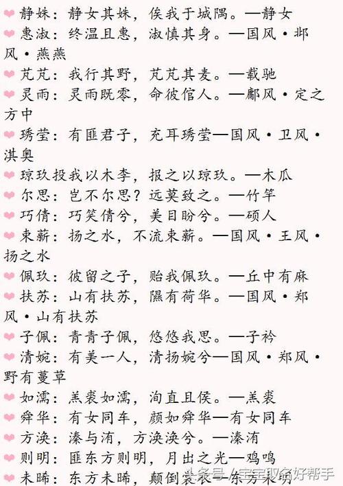 用楚辞给宝宝起名字（用楚辞取名字）