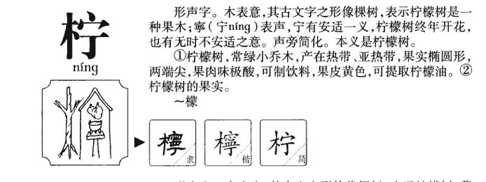 柠字起名字大全（柠字取名有哪些）