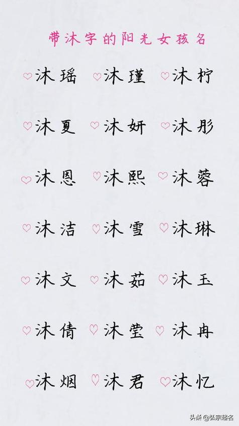 沐字起名大全女孩名字大全（沐字取女孩名寓意好吗）