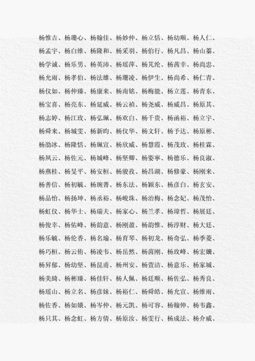 杨孝起名女孩名字大全（杨孝什么名字好听男孩）