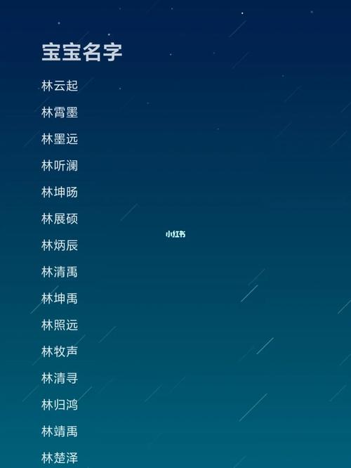 林姓女宝宝起名字（姓林女宝宝最好听的名字）