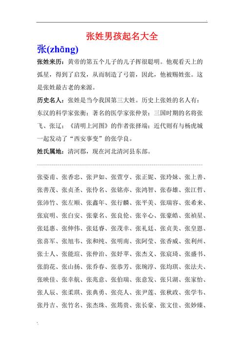 张姓虎宝宝起名字男孩名（张姓虎年男宝宝起名）