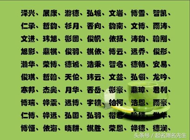 男生宝宝起名字（男生宝宝起名字大全）
