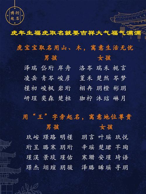 健康的虎宝宝起名字（虎宝宝好听的名字）