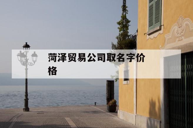 菏泽商贸公司起名字费用（菏泽商贸公司起名字费用多少钱）