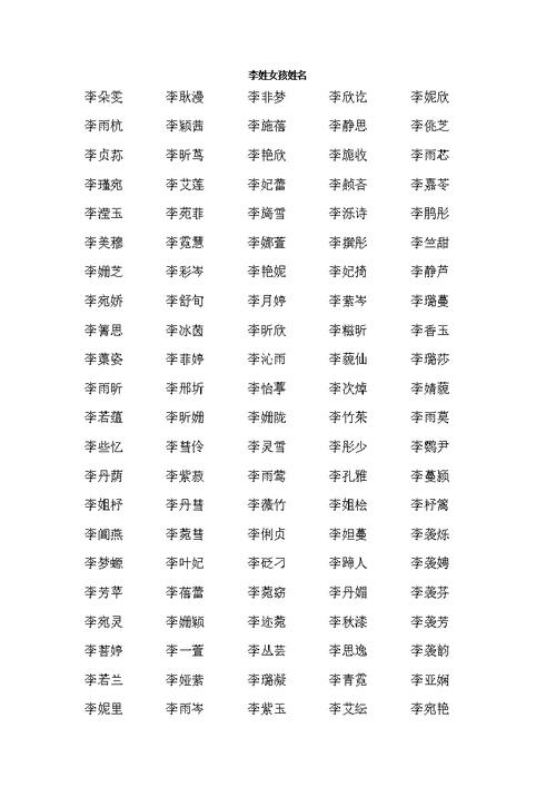 李姓鸡宝宝起名字（鸡年李姓女孩起名大全）