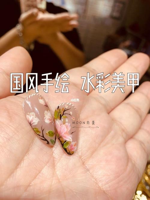 美甲水彩店铺起名大全女（水彩美甲教程视频）