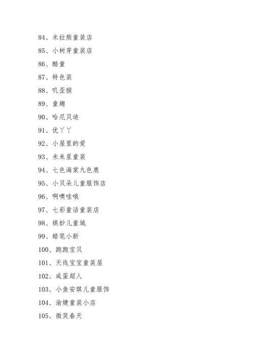 童装品牌取名店铺起名大全（童装品牌名字怎么起）