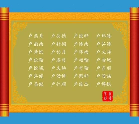卢姓男宝宝起名名字大全（2021卢姓男孩起名100分牛年）