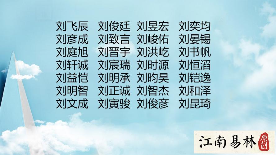起名字虎宝宝刘姓（属虎姓刘名字大全）
