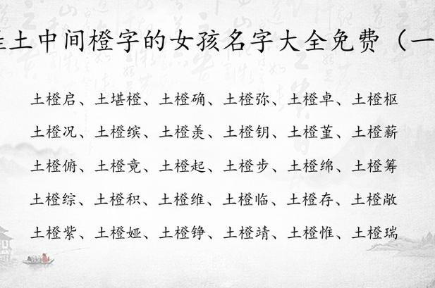 橙起名女孩最佳名字大全（女孩名字带橙字怎么样）