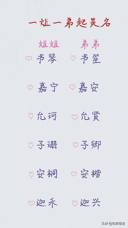 姐弟起名搞笑名字大全集（姐弟起名搞笑名字大全集两个字）