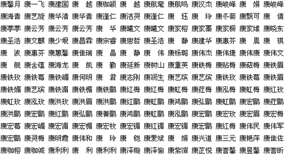 康字公司起名字大全（康字公司起名字大全女孩）