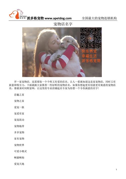 给宠物店铺起名大全男宝宝（宠物店取名字好听）