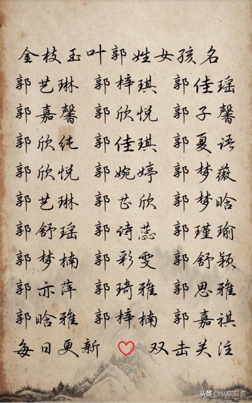 宝宝起名姓名字大全（宝宝姓名取名）