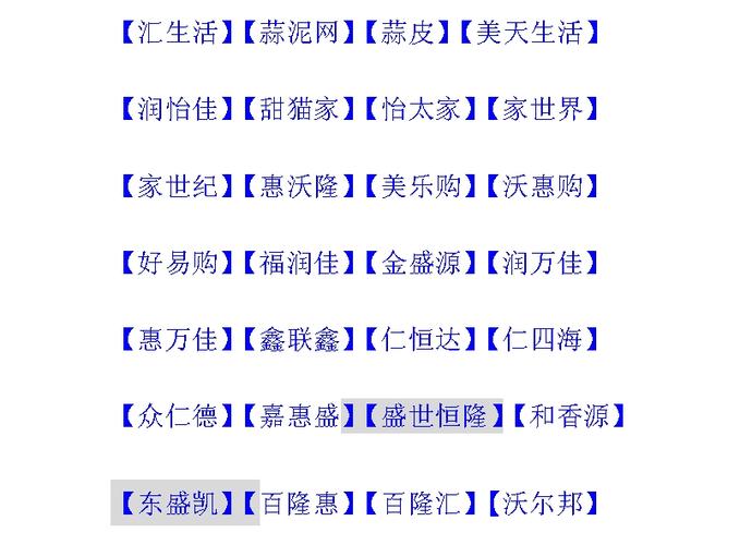 超市起名字大全霸气（超市起名大全2017）