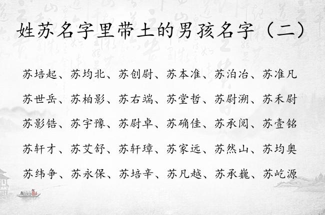 起名苏男孩名字大全（苏男孩怎么取名字）