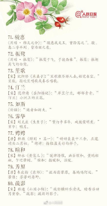 给宝宝起名字雯开头（雯字辈好听的女孩名字）