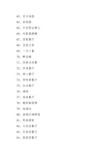高端餐厅起名字大全（高档餐厅取名字）