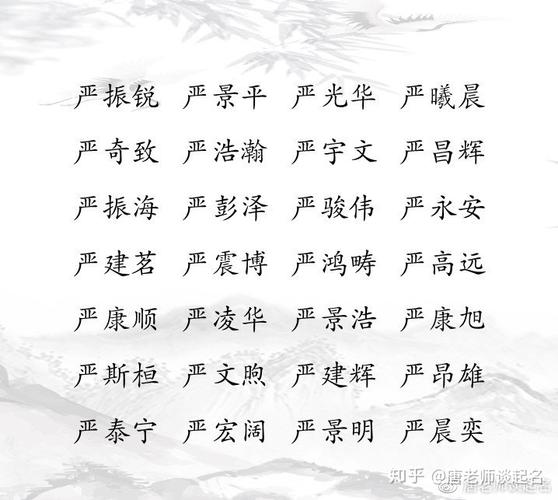 严姓鸡年宝宝起名字（严姓怎么取名字）