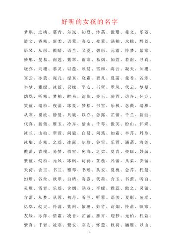 怎样起名女孩名字大全（怎样起女孩名字好听）