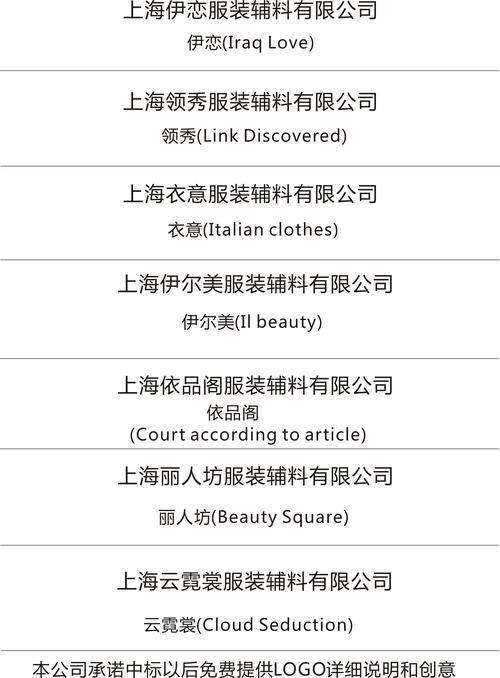 服装公司名字大全三个字的（三个字的服饰公司名字）