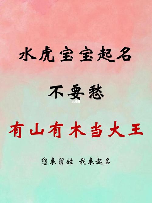 水字旁虎宝宝起名字（水字旁取名字）