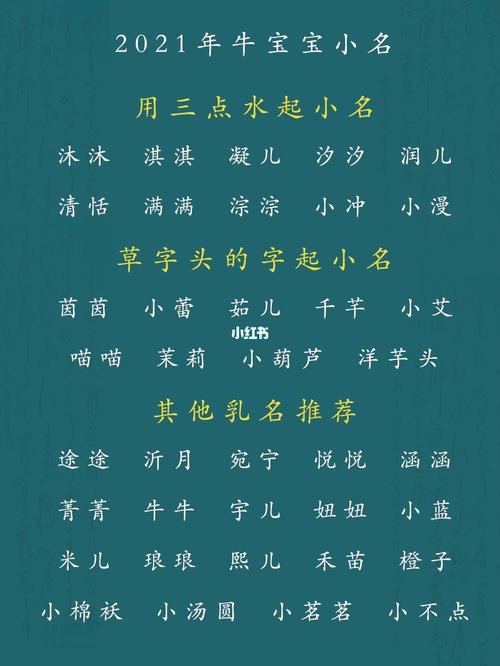 金牛年宝宝起名字女孩（2021年金牛宝宝取名女孩）