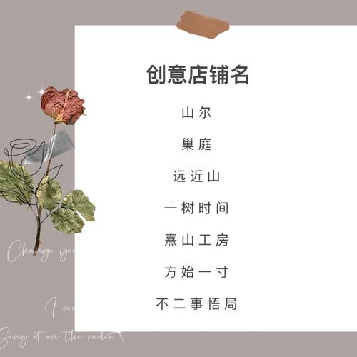 小型软装店铺起名大全（软装店怎么起店名）