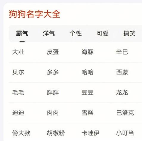 怎么给自家小狗起名字大全（给我家小狗起个好听的名字）